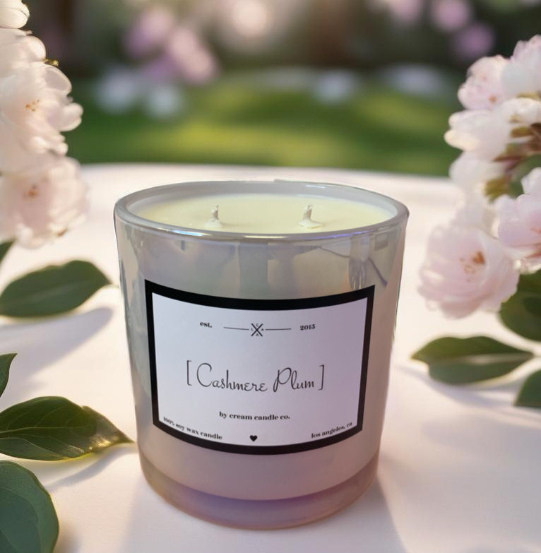 Pink Pearl Jar Soy Candle 18oz - Wood Wick