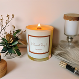 White Jar Soy Candle  -  2 sizes- Wood Wick