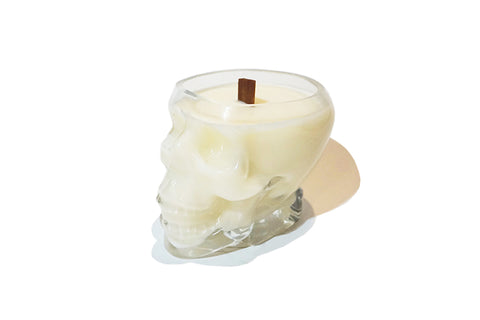 Skull Soy Candle - Clear